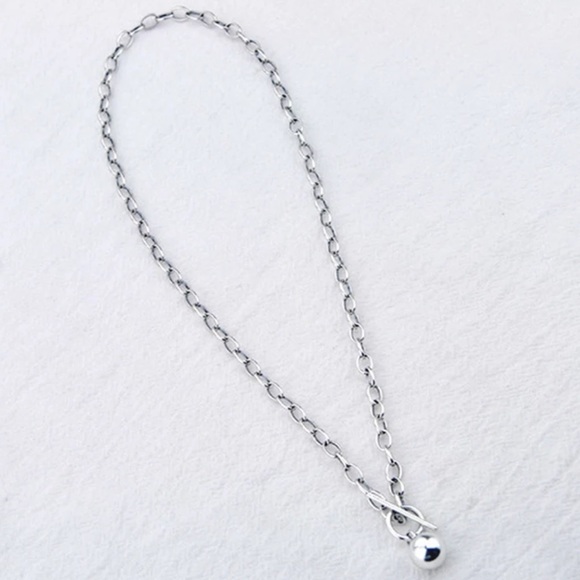 NEW 925 STERLING SILVER ROUND BEAD PENDANT NECKLACE - Picture 3 of 7